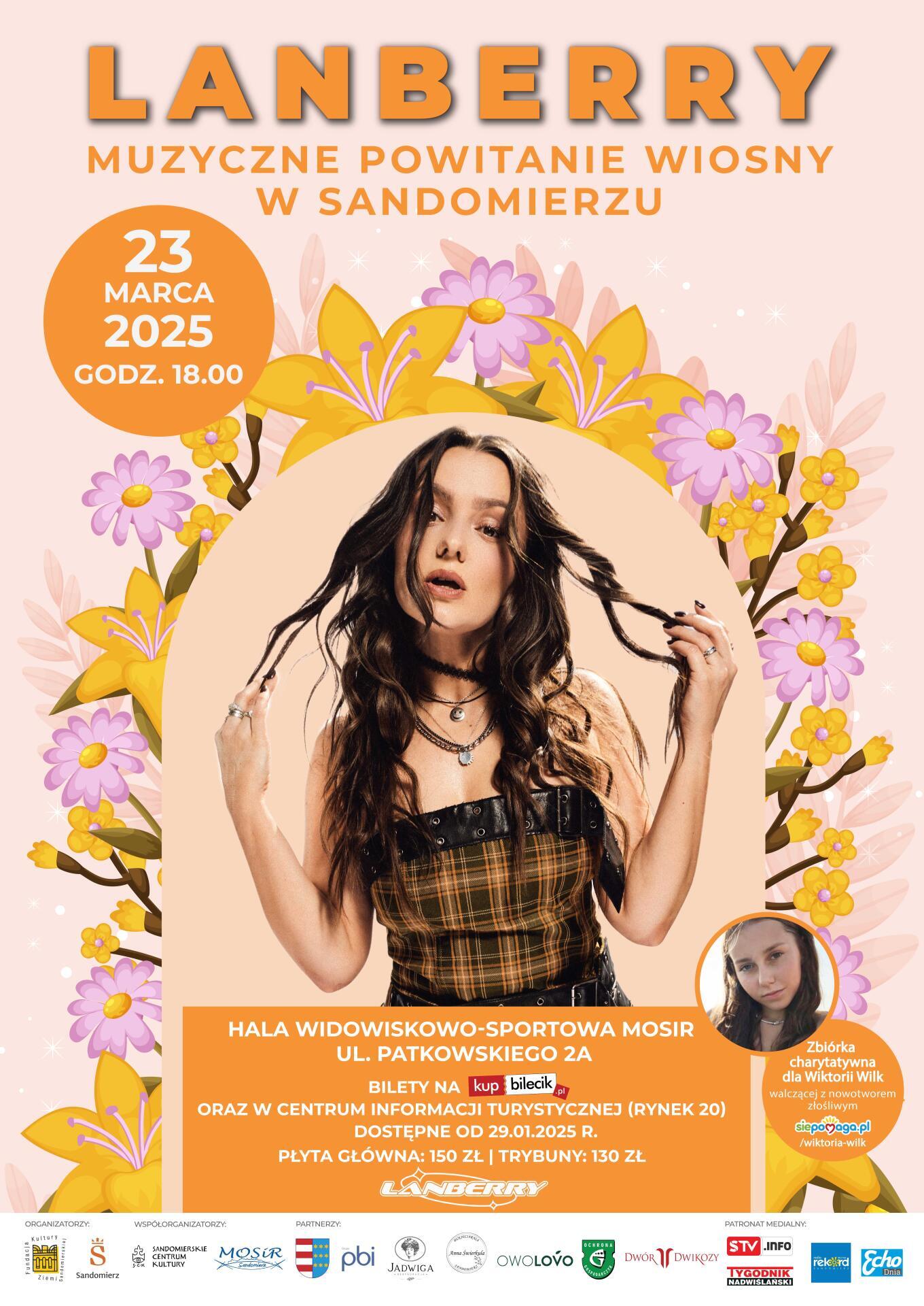 LANBERRY – Muzyczne powitanie wiosny w Sandomierzu w niedzielę 23. marca br.