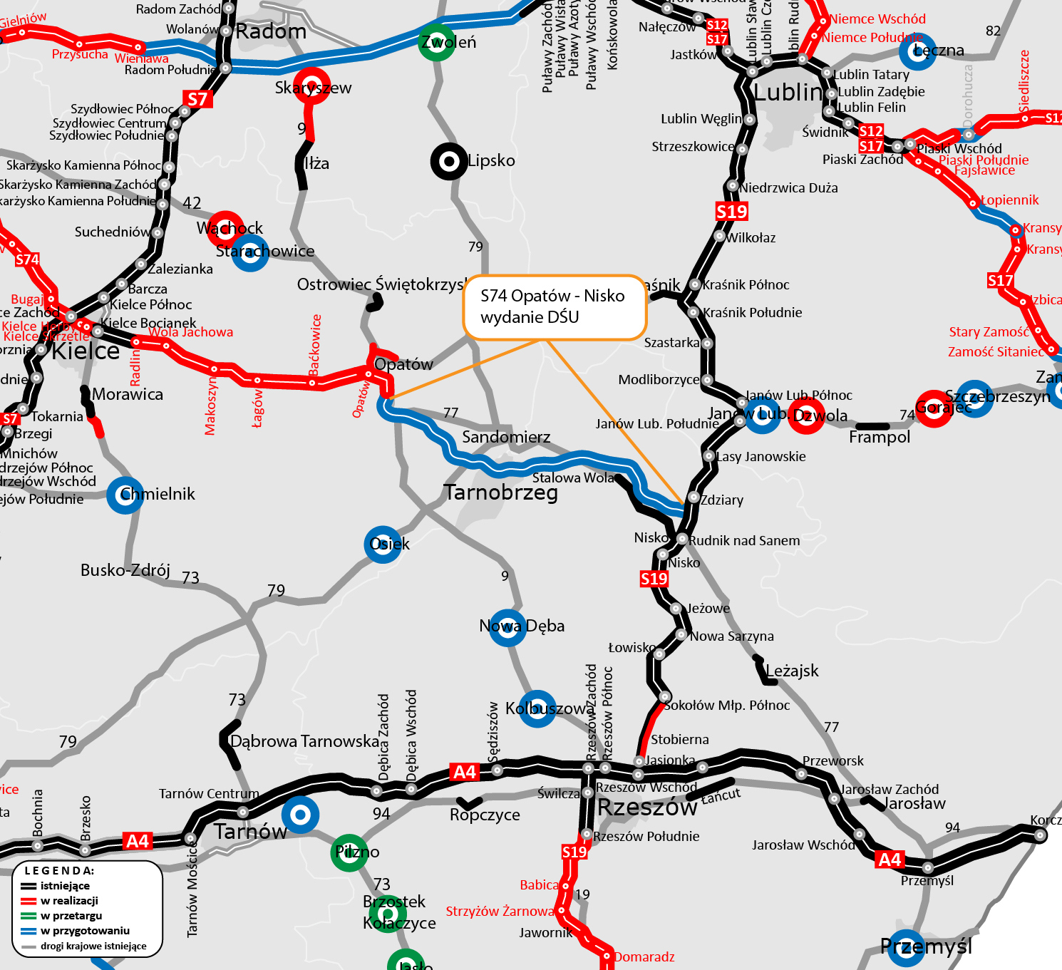 Decyzja środowiskowa dla S74 Opatów – Nisko. Wariant społeczny zatwierdzony