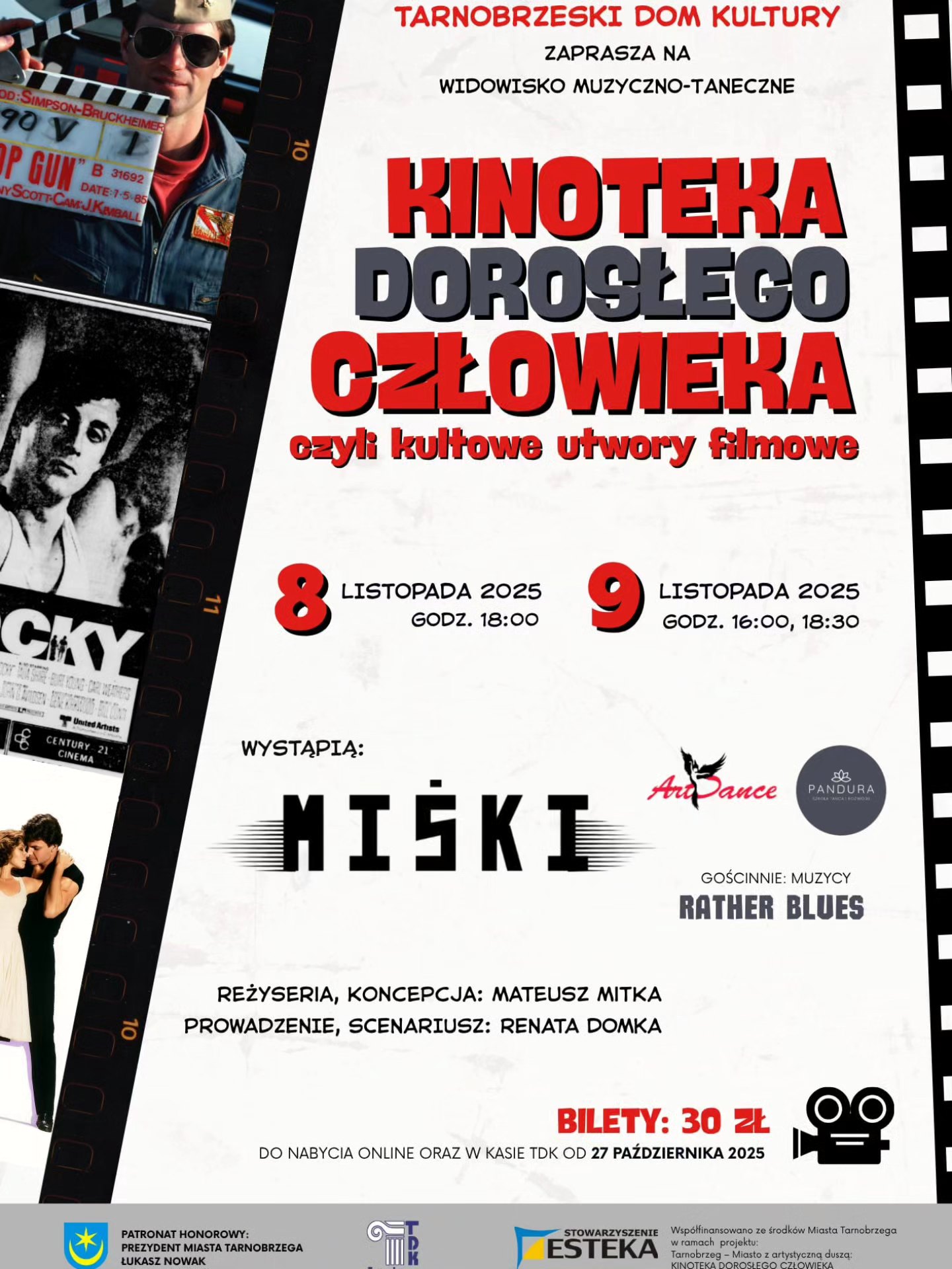 „Kinoteka Dorosłego Człowieka” w Tarnobrzegu – już można kupić bilety na widowisko filmowych hitów!
