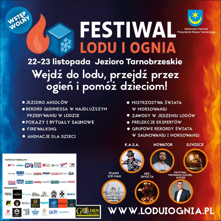 Lód i Ogień nad Jeziorem Tarnobrzeskim – Festiwal dla Odważnych i Pomagających