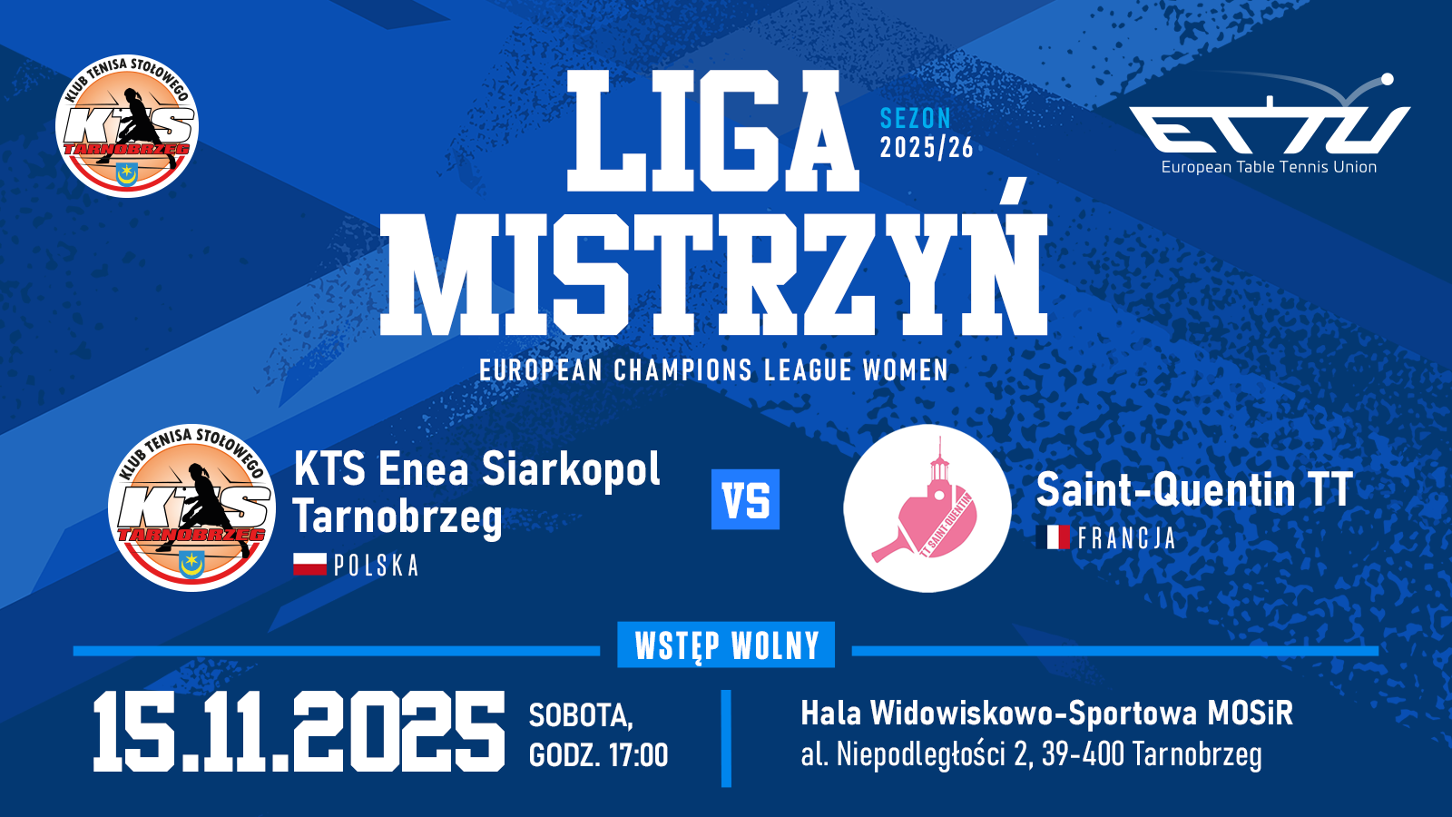 Liga Mistrzyń: Czas na Saint-Quentin