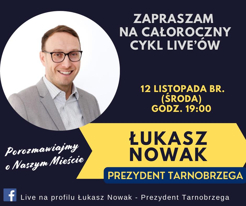 Live chat z prezydentem Tarnobrzega w środę 12 listopada