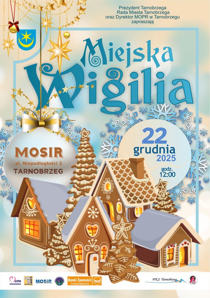 22.12 (poniedziałek) Miejska Wigilia w Tarnobrzegu