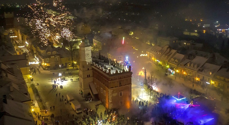 Sandomierz przywitał Nowy Rok (zdjęcia)