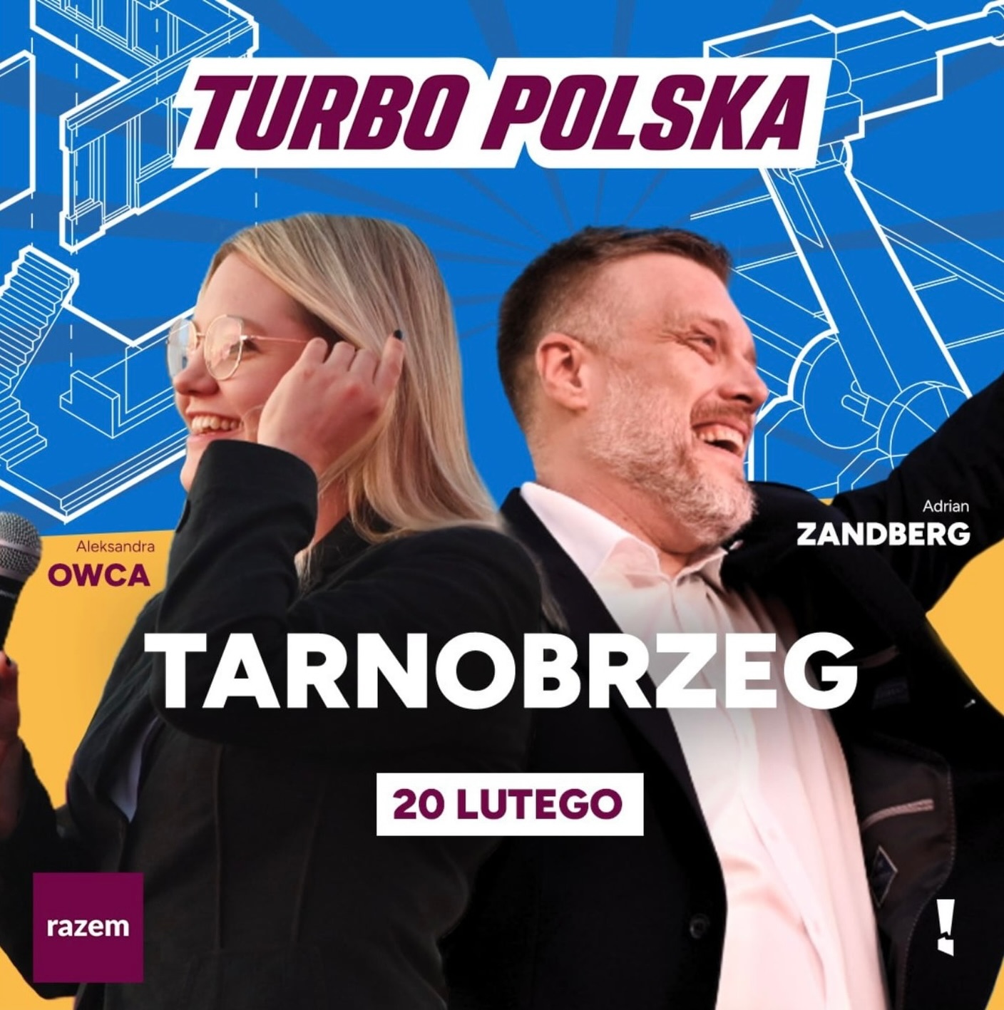20.02 (piatek) Otwarte spotkanie z A. Zandbergiem i A. Owca w Tarnobrzegu