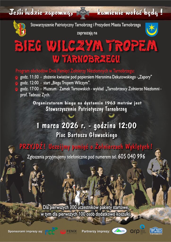 XIV edycja biegu Tropem Wilczym w niedzielę 1 marca w Tarnobrzegu