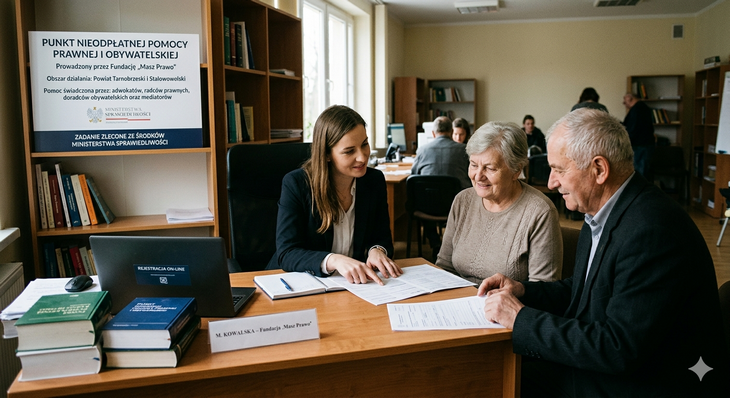 Darmowe wsparcie prawne dla mieszkańców. Wykaz punktów w powiecie tarnobrzeskim i stalowowolskim