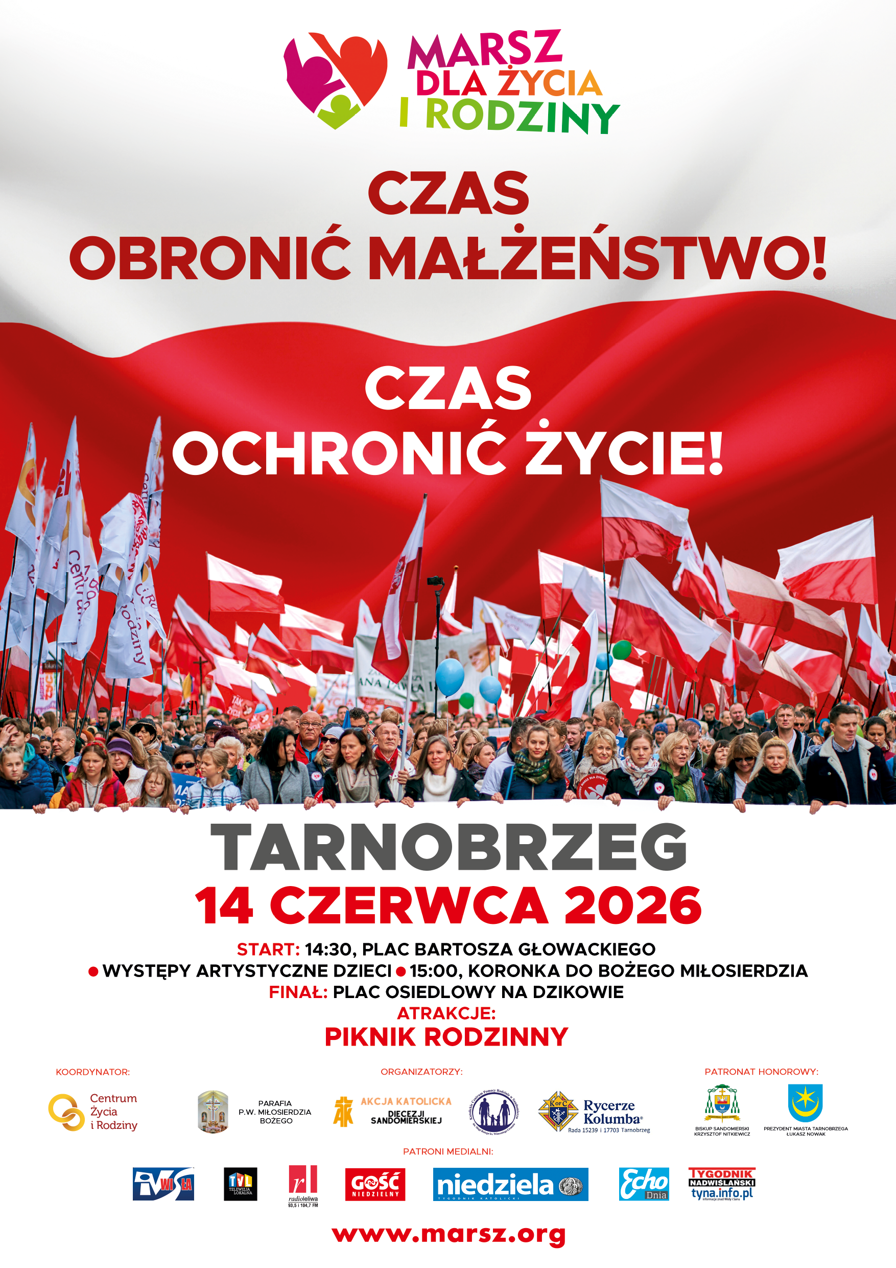 14.06 (niedziela) Marsz dla Życia i Rodziny w Tarnobrzegu