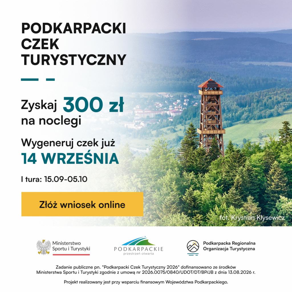 300 zł mniej za nocleg na Podkarpaciu. 14 września rusza I tura Podkarpackiego Czeeku Turystycznego