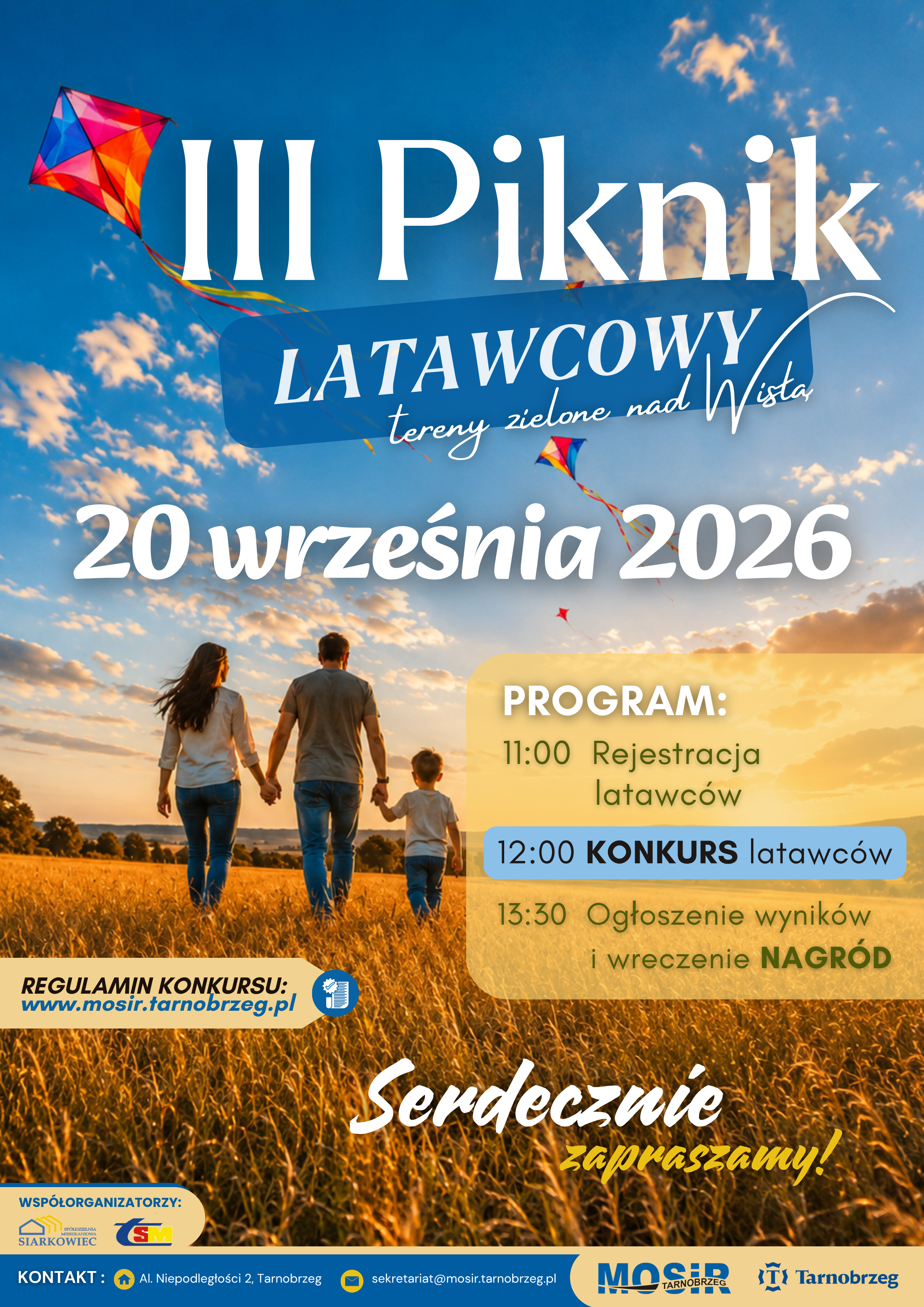 W niedzielę 20 września III Piknik Latawcowy na terenach zielonych nad Wisłą