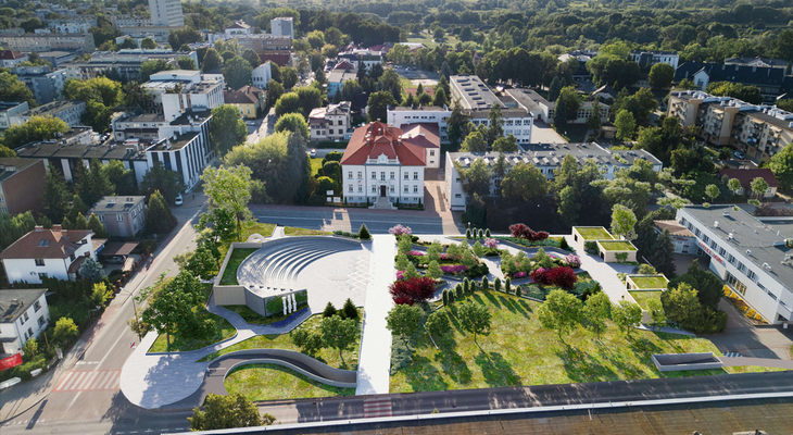 Wizualizacja placu A. Surowieckiego Wizualizacja placu A. Surowieckiego